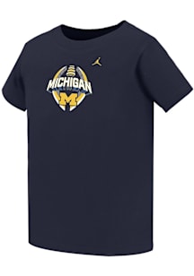 Nike Michigan Wolverines Toddler Blue Football Legend Short Sleeve T-Shirt