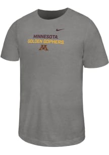 Youth Minnesota Golden Gophers Grey Nike Legend Short Sleeve T-Shirt