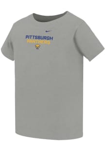 Toddler Pitt Panthers Grey Nike Legend Short Sleeve T-Shirt