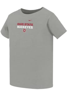 Toddler Ohio State Buckeyes Grey Nike Legend Short Sleeve T-Shirt