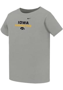Toddler Iowa Hawkeyes Grey Nike Legend Short Sleeve T-Shirt