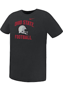 Nike Ohio State Buckeyes Boys Black Football Short Sleeve T-Shirt
