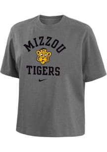 Nike Missouri Tigers Womens Grey Boxy Short Sleeve T-Shirt