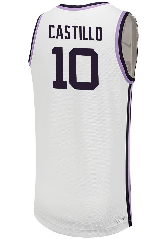 David Castillo Mens White K-State Wildcats NIL Game Basketball