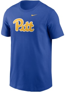 Youth Pitt Panthers Blue Nike Primary Logo Short Sleeve T-Shirt