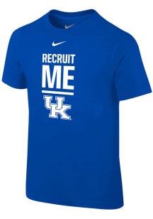 Nike Kentucky Wildcats Boys Blue Recruit Me Short Sleeve T-Shirt