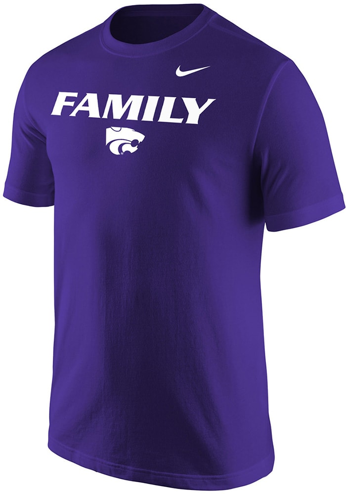 Nike K-State Wildcats Purple Family Mantra Short Sleeve T Shirt