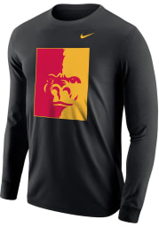 Nike Pitt State Gorillas Black Big Logo Long Sleeve T Shirt