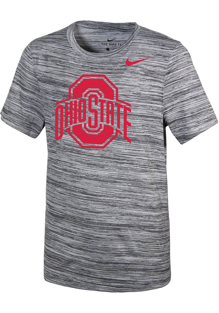 Nike Ohio State Buckeyes Youth Grey Velocity Legend Short Sleeve T-Shirt