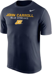 Nike John Carroll Blue Streaks Navy Blue Legend Short Sleeve T Shirt