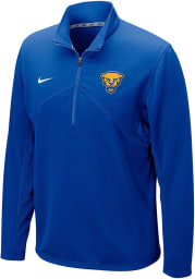 Nike Pitt Panthers Mens Blue Dri-FIT Training Long Sleeve 1/4 Zip Pullover