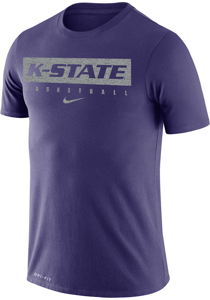 Nike K-State Wildcats Purple Legend Basketball Short Sleeve T Shirt
