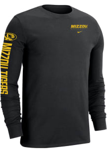 Nike Missouri Tigers Black Logo Long Sleeve T Shirt