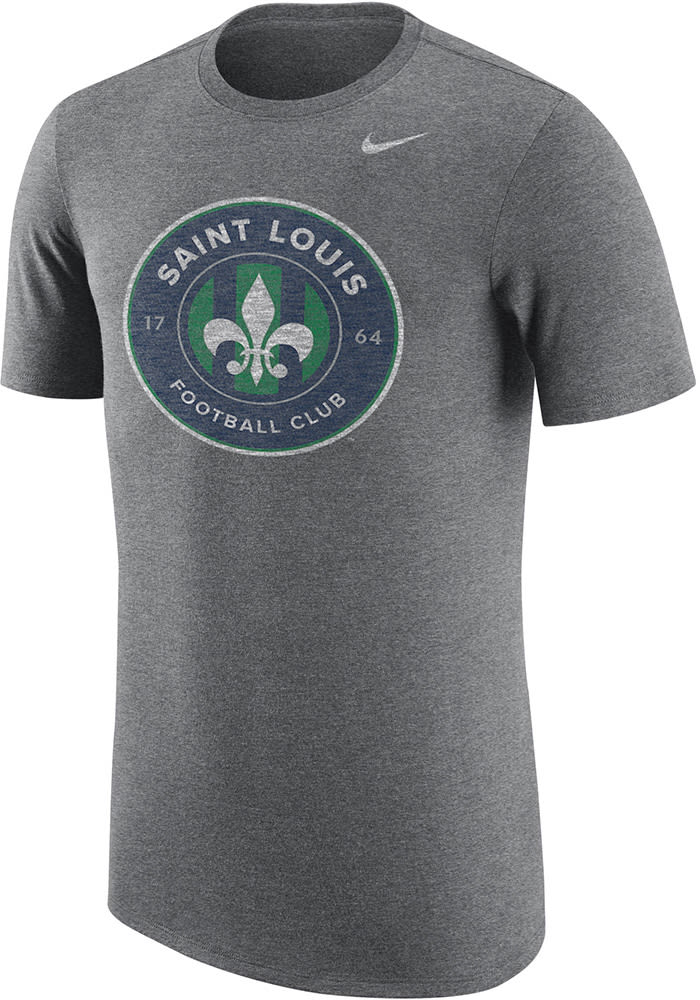 Nike Saint Louis FC Grey Arch Short Sleeve Fashion T Shirt