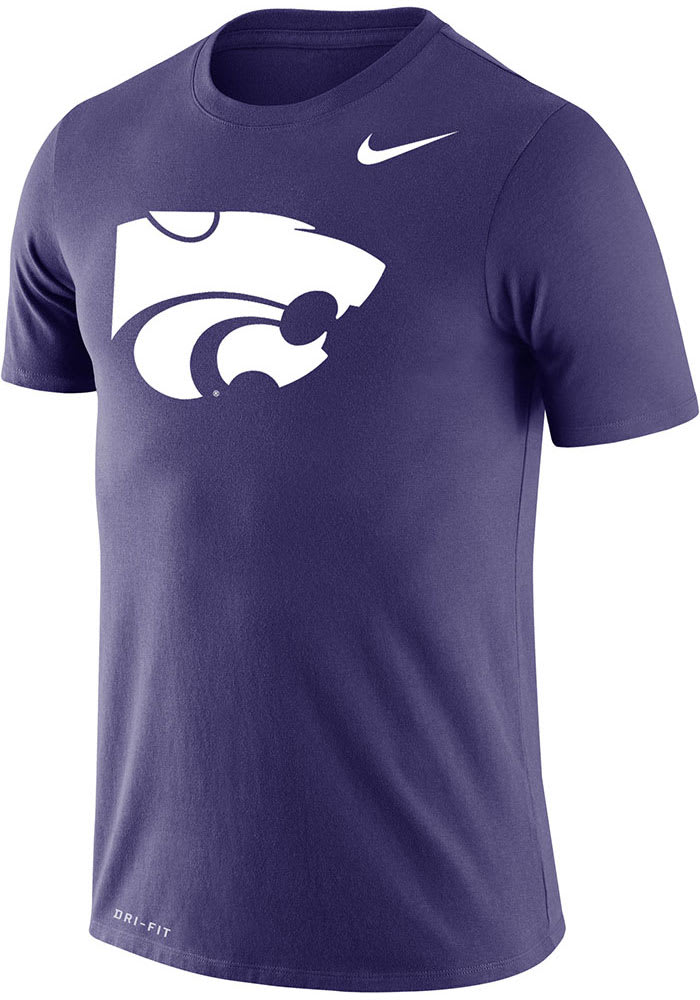 Nike K-State Wildcats Purple Logo Short Sleeve T Shirt