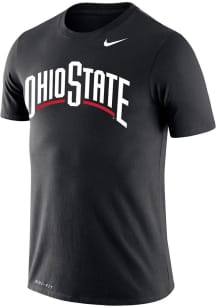 Ohio State Buckeyes Black Nike Word Short Sleeve T Shirt