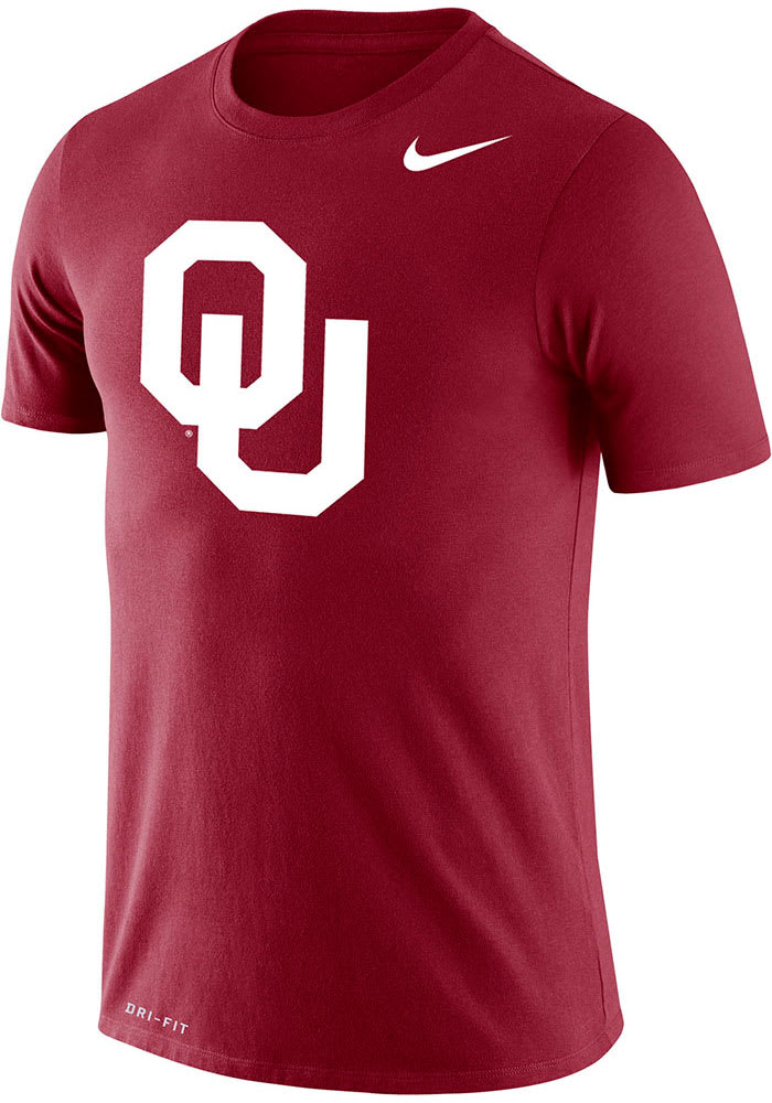 Nike Oklahoma Sooners Crimson Logo Short Sleeve T Shirt