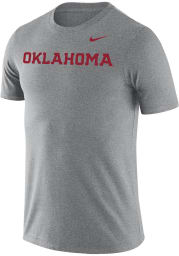 Nike Oklahoma Sooners Grey Word Short Sleeve T Shirt
