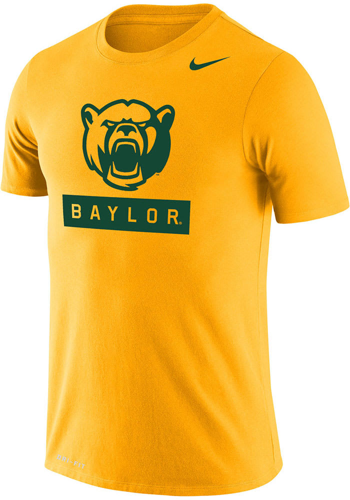 Nike Baylor Bears Gold Dri-FIT Name Drop Short Sleeve T Shirt