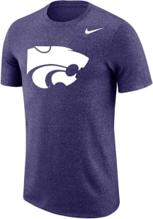 Nike K-State Wildcats Purple Marled Short Sleeve T Shirt