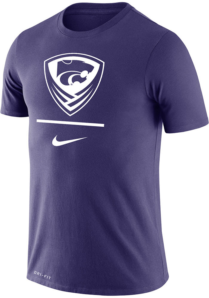 Nike K-State Wildcats Purple Soccer Short Sleeve T Shirt