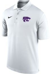 Nike K-State Wildcats Mens White Varsity Short Sleeve Polo