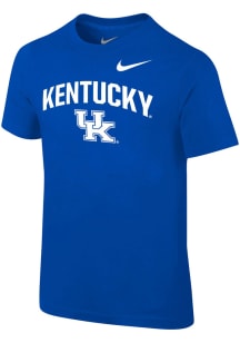 Nike Kentucky Wildcats Boys Blue Arch Mascot Short Sleeve T-Shirt