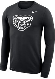 Nike Oakland University Golden Grizzlies Black Logo Legend Long Sleeve T-Shirt