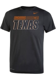 Nike Texas Longhorns Youth Black Legend Sideline Short Sleeve T-Shirt