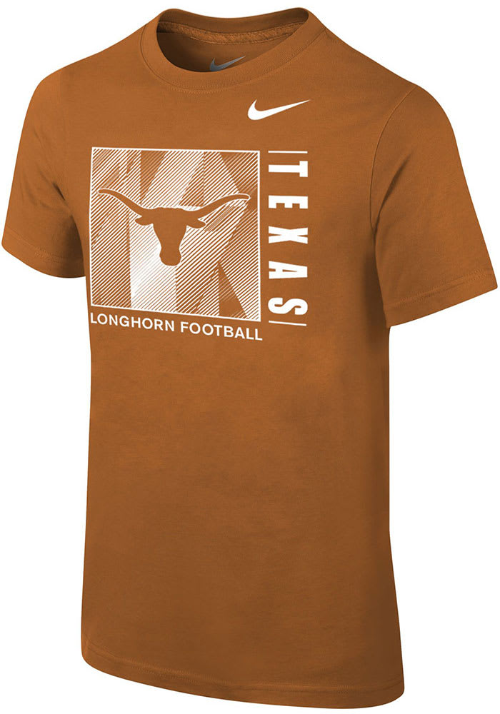 Nike Texas Longhorns Youth Burnt Orange LR Facility Sideline Short Sleeve T-Shirt