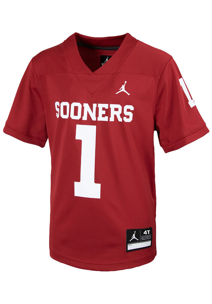Nike Oklahoma Sooners Toddler Cardinal Sideline Replica Football Jersey