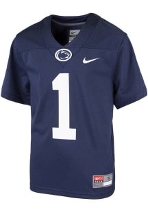 Toddler Penn State Nittany Lions Navy Blue Nike Sideline Replica Football Jersey Jersey