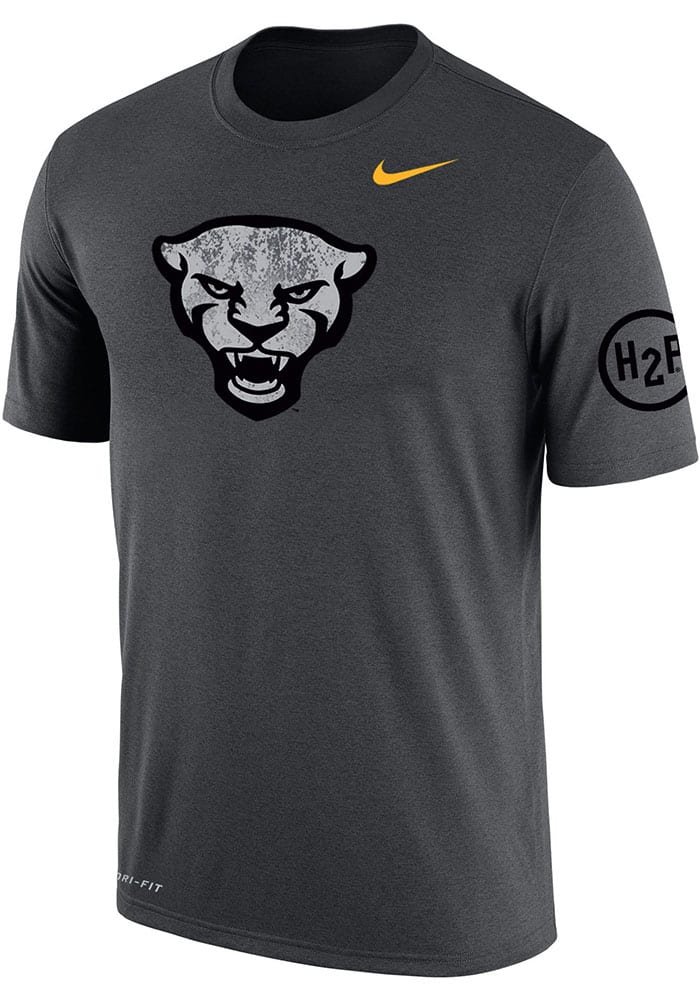 Nike Pitt Panthers Grey Forged The Future DriFIT Cotton Short Sleeve T ...