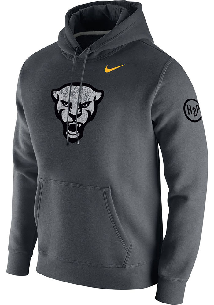 Nike Pitt Panthers Forged The Future Club Fleece Hoodie - Grey