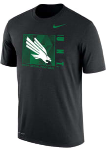 Nike North Texas Mean Green Black DriFit Facility Short Sleeve T Shirt