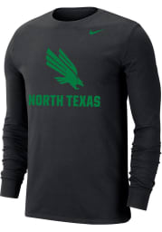 Nike North Texas Mean Green Black Dri-FIT Name Drop Long Sleeve T Shirt