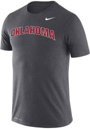 Nike Oklahoma Sooners Charcoal Legend Team Name Short Sleeve T Shirt