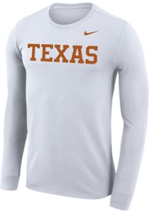 Nike Texas Longhorns White Legend Wordmark Long Sleeve T-Shirt