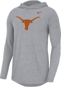 Nike Texas Longhorns Mens Grey Marled Long Sleeve Hoodie