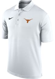 Nike Texas Longhorns Mens White Varsity Short Sleeve Polo