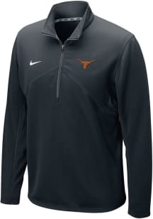 Nike Texas Longhorns Mens Black Dri-FIT Training Long Sleeve 1/4 Zip Pullover