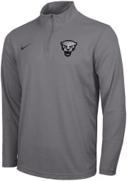 Nike Pitt Panthers Mens Grey Forged The Future Intensity Long Sleeve 1/4 Zip Pullover