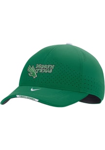 Nike North Texas Mean Green Mens Green DRI-FIT Sideline C99 Swooshflex Flex Hat