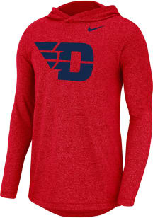 Nike Dayton Flyers Mens Red Marled Long Sleeve Hoodie