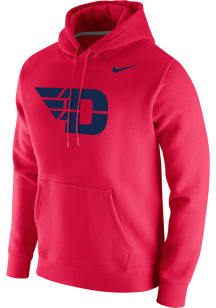 Nike Dayton Flyers Mens Red Club Long Sleeve Hoodie