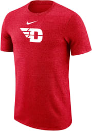 Nike Dayton Flyers Red Marled Short Sleeve T Shirt
