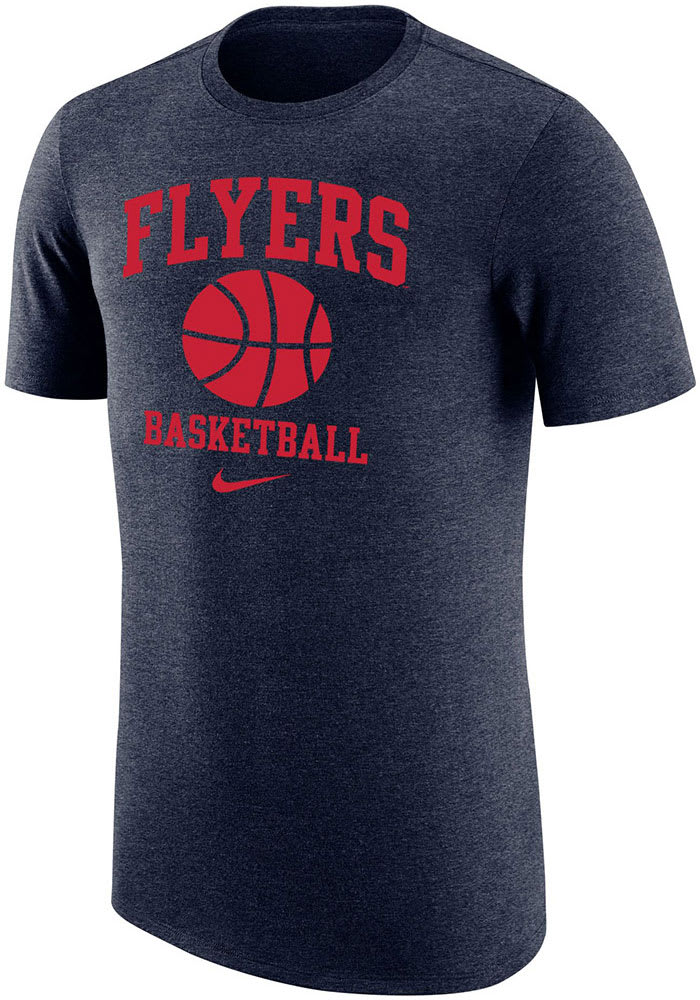 Nike Dayton Flyers Navy Blue Name Drop Basketball Short Sleeve Fashion T Shirt