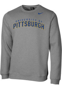 Nike Pitt Panthers Mens Grey Arch Long Sleeve Crew Sweatshirt