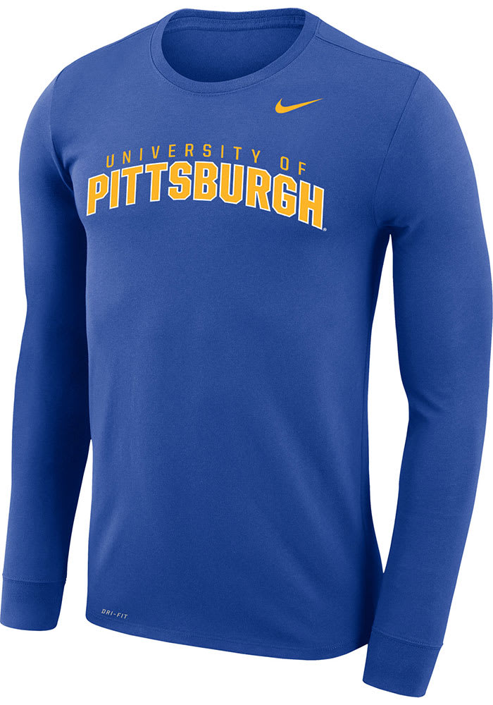 Nike Pitt Panthers Blue Arch Long Sleeve T-Shirt