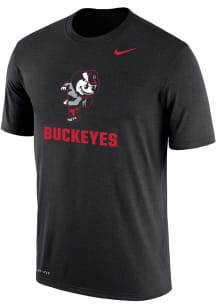 Ohio State Buckeyes Black Nike Dri-FIT Name Drop Short Sleeve T Shirt